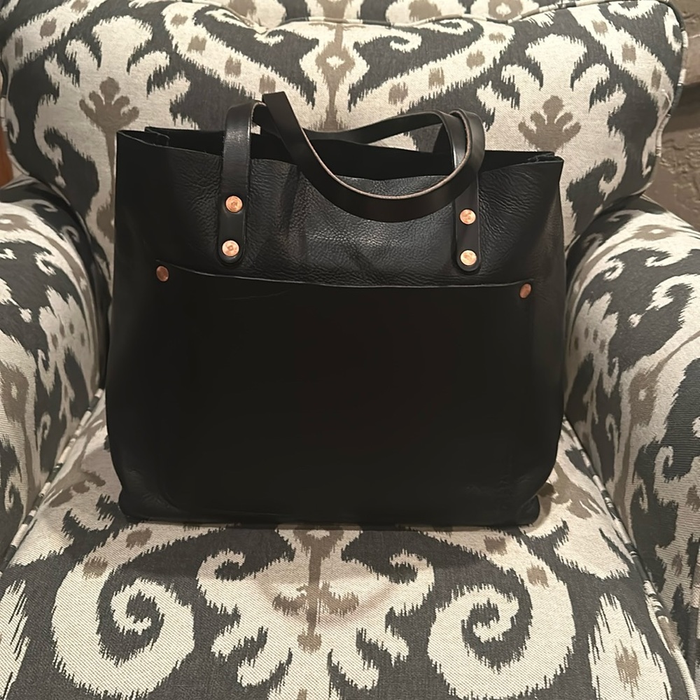 KMM and CO Black Kodiak Market Tote